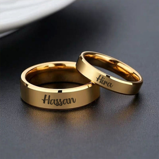 Engraved Couple rings