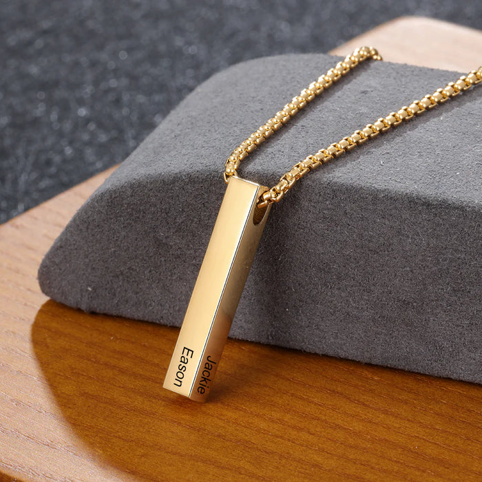 Personalized Bar Name Necklace