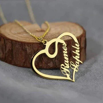 personalized Double Name Necklace